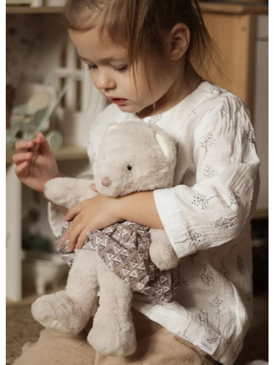 Мягкая игрушка "Милый плюшевый мишка в съемной платьишке"