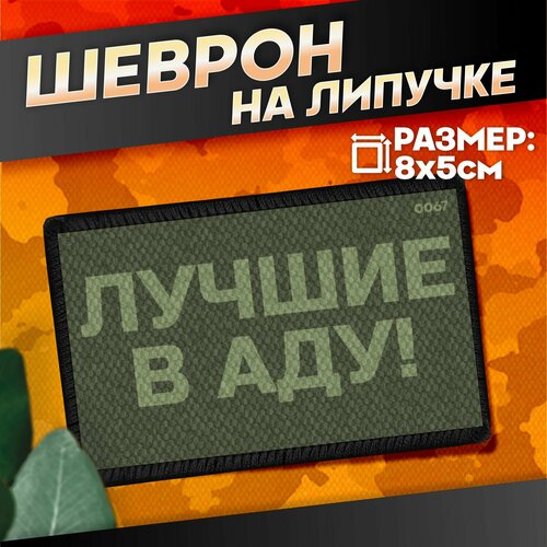 Шеврон на липучке приколы Лучшие в аду 272₽