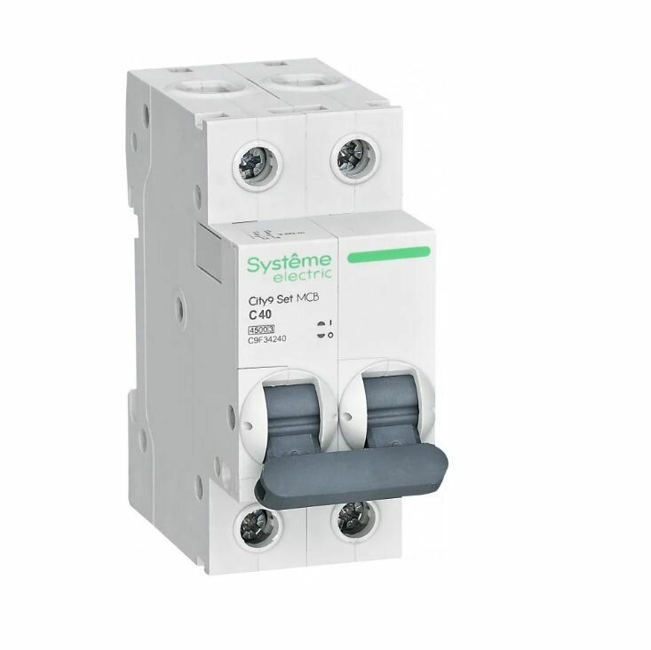 City9 Set Автоматический выключатель (АВ) С 16А 2P 4.5kA 230В C9F34216