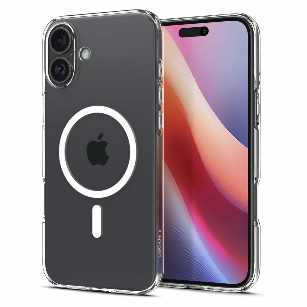 Защитный чехол Spigen Liquid Crystal Magsafe для iPhone 16 / Айфон 16 прозрачный