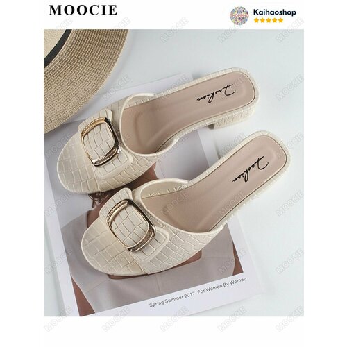 фото Шлёпанцы moocie, размер длина стопы 23 см, желтый