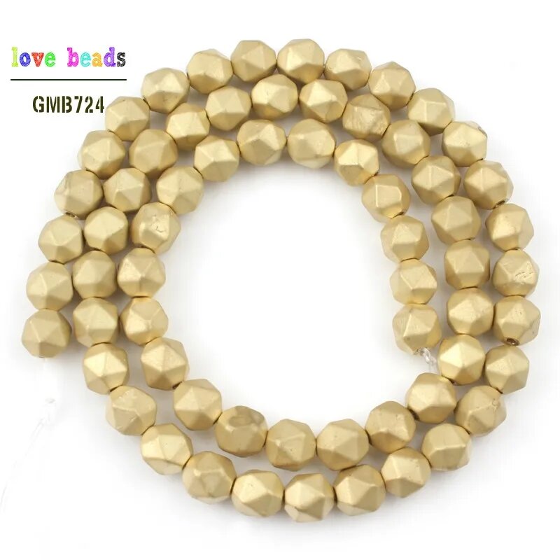 Матовые круглые гематитовые бусины GMB724 4/6/8 мм 4mm 91pcs, Коричневый, Bronze