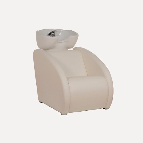 Изображение товара Парикмахерская мойка "Пума", белый цвет - белая глубокая раковина