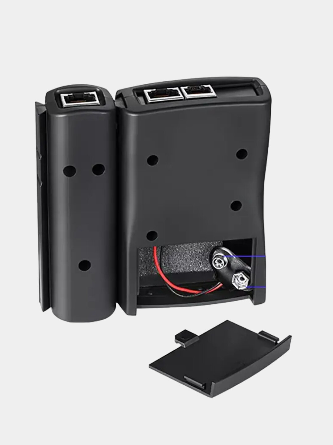 Тестер сетевой NS-468, для кабеля RJ-45, RJ-11, RJ-12, черный — фото 1