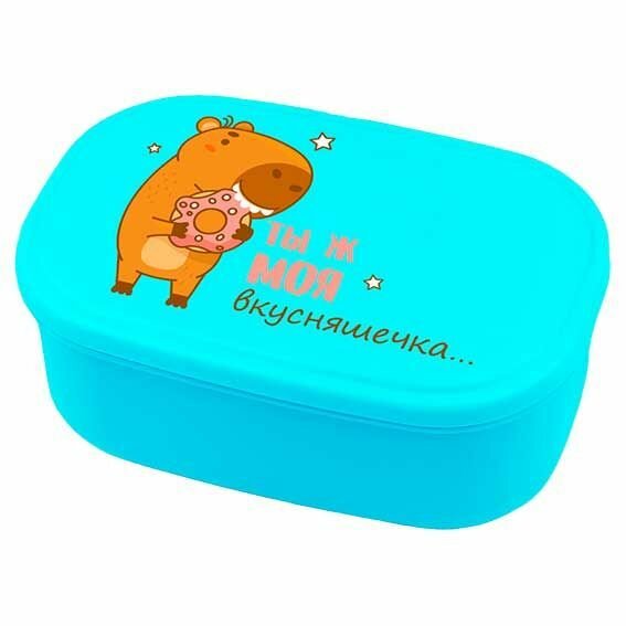 Ланчбокс deVENTE Ты ж моя вкусняшечка, пластиковый, 450 мл, 140х96х56 мм