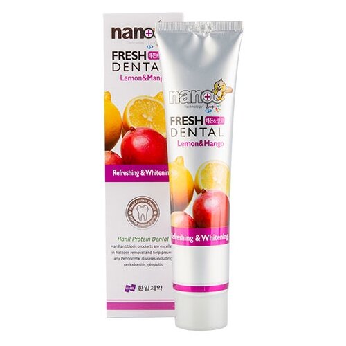 Купить Hanil Зубная паста со вкусом лимона и манго / Nano Fresh Dental Toothpaste Hanil, 160 мл