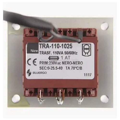 монтажный комплект prrb04 nice для привода rd400 и rbkce Трансформатор Nice TRA110.1025 для привода откатных ворот RD400, RD400KCE