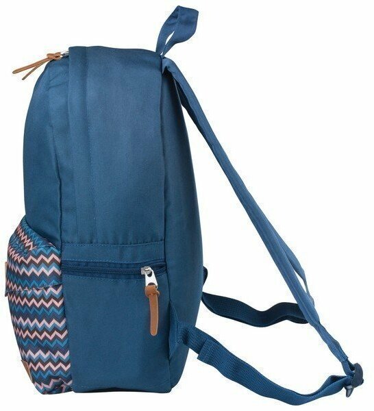 Рюкзак BRAUBERG, универсальный, сити-формат, синий, карман с пуговицей, 20 литров, 40х28х12 см, 225352 - фото №6