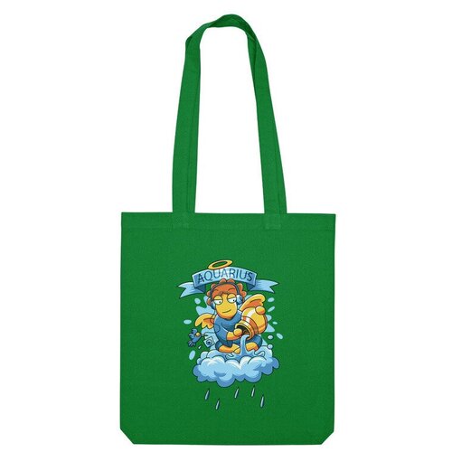 фото Сумка шоппер us basic, зеленый