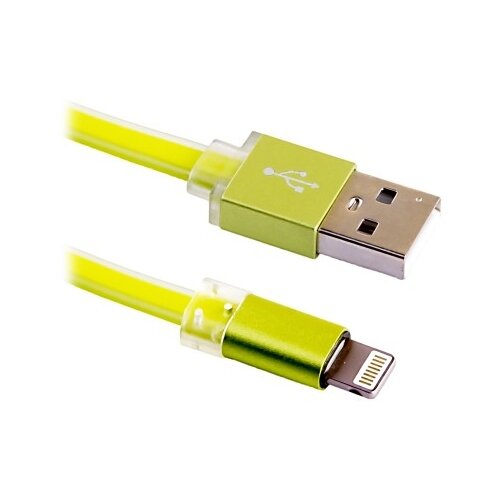 Кабель BLAST USB - Lightning (BMC-211), зеленый аудио переходник с зарядкой lightning af lightning am