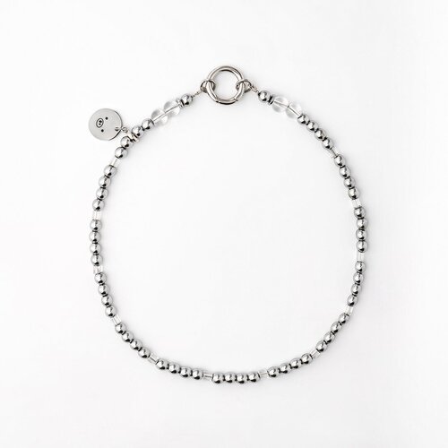 Бусы Before.Swine, гематит, серебряный