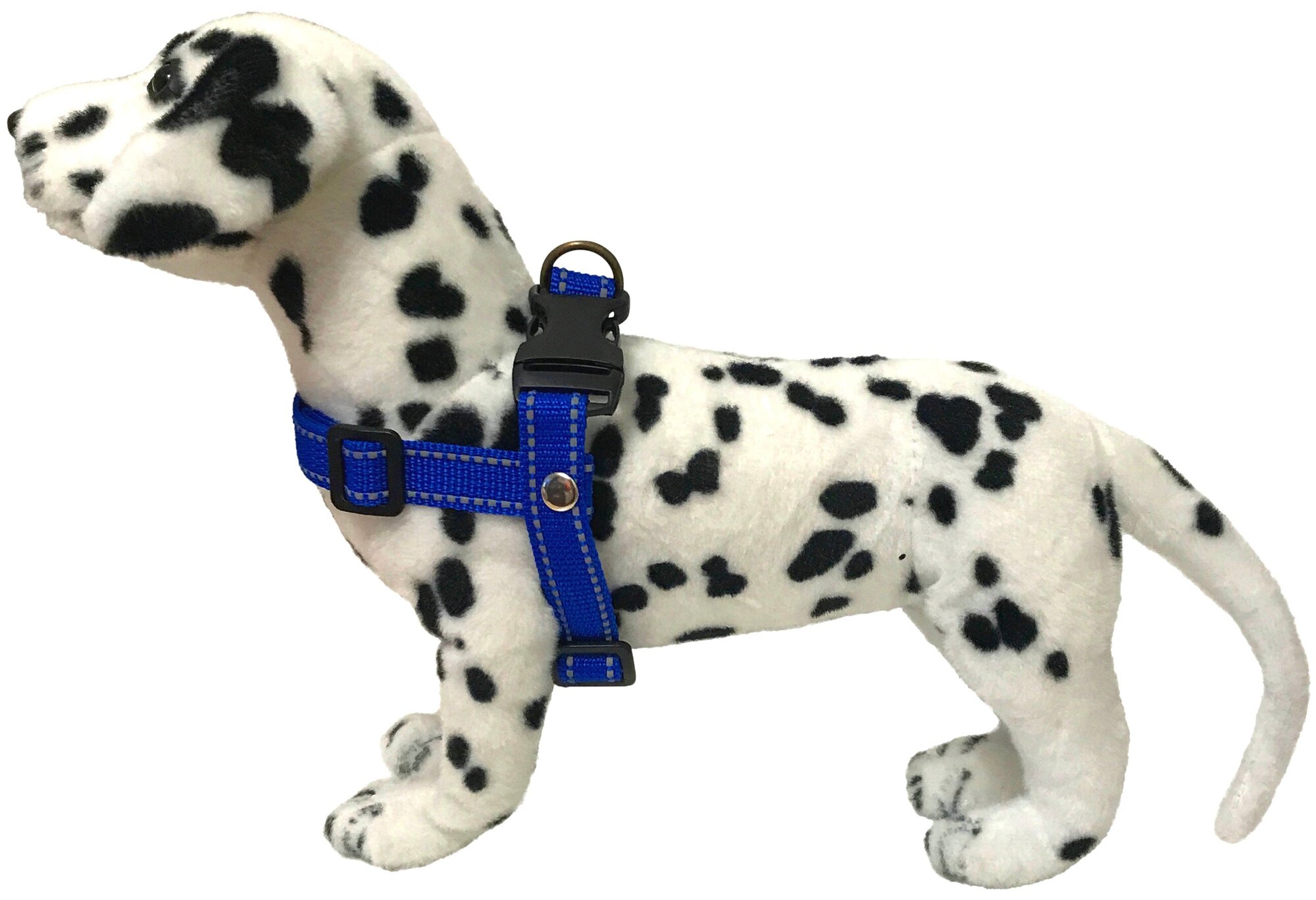 Шлейка для собак Petsare светоотражающая обхват груди 44-60 см, синий - фотография № 9