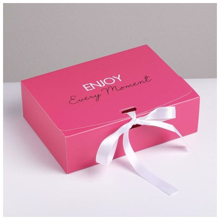 Дарите Счастье Коробка подарочная складная, упаковка, «Поздравляю», 16.5 х 12.5 х 5 см