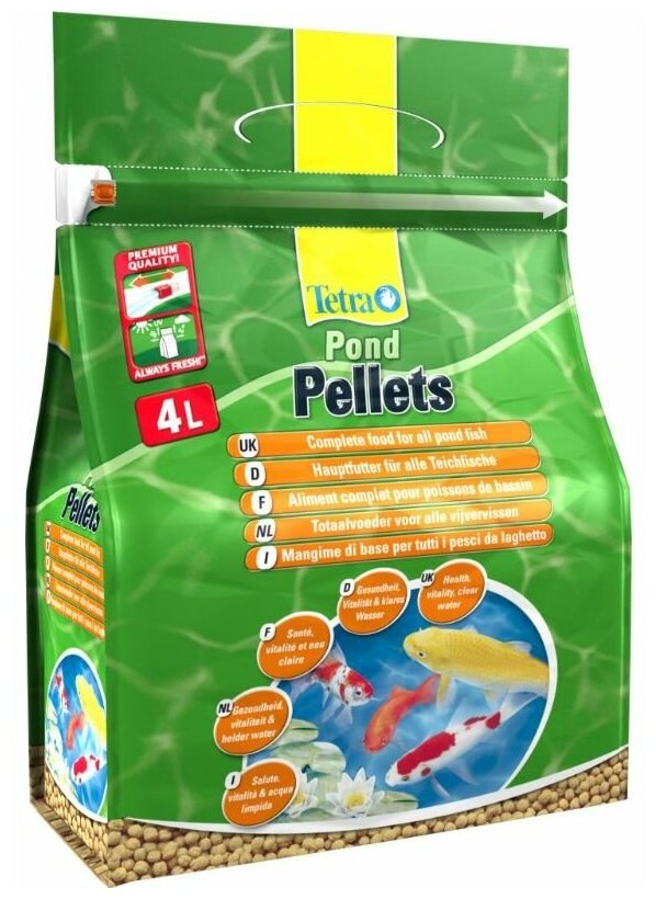 Корм для прудовых рыб Tetra Pond Pellets 4л/1030г шарики - фотография № 2