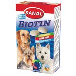 Добавка в корм SANAL Biotin с биотином для собак и щенков - изображение