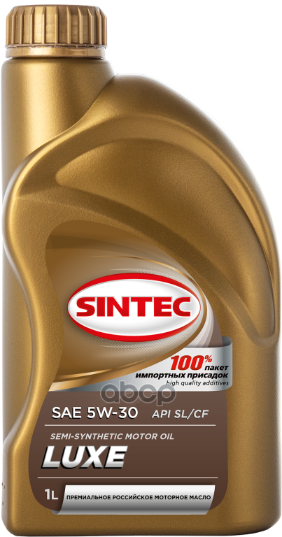 SINTEC Масло Моторное 5W30 Sintec 1Л Полусинтетика Luxe Sl/Cf