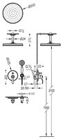 Верхний душ TRES Monoclasic 24218004LV