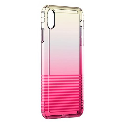 фото Чехол накладка для телефона ip xs max baseus colorful pink