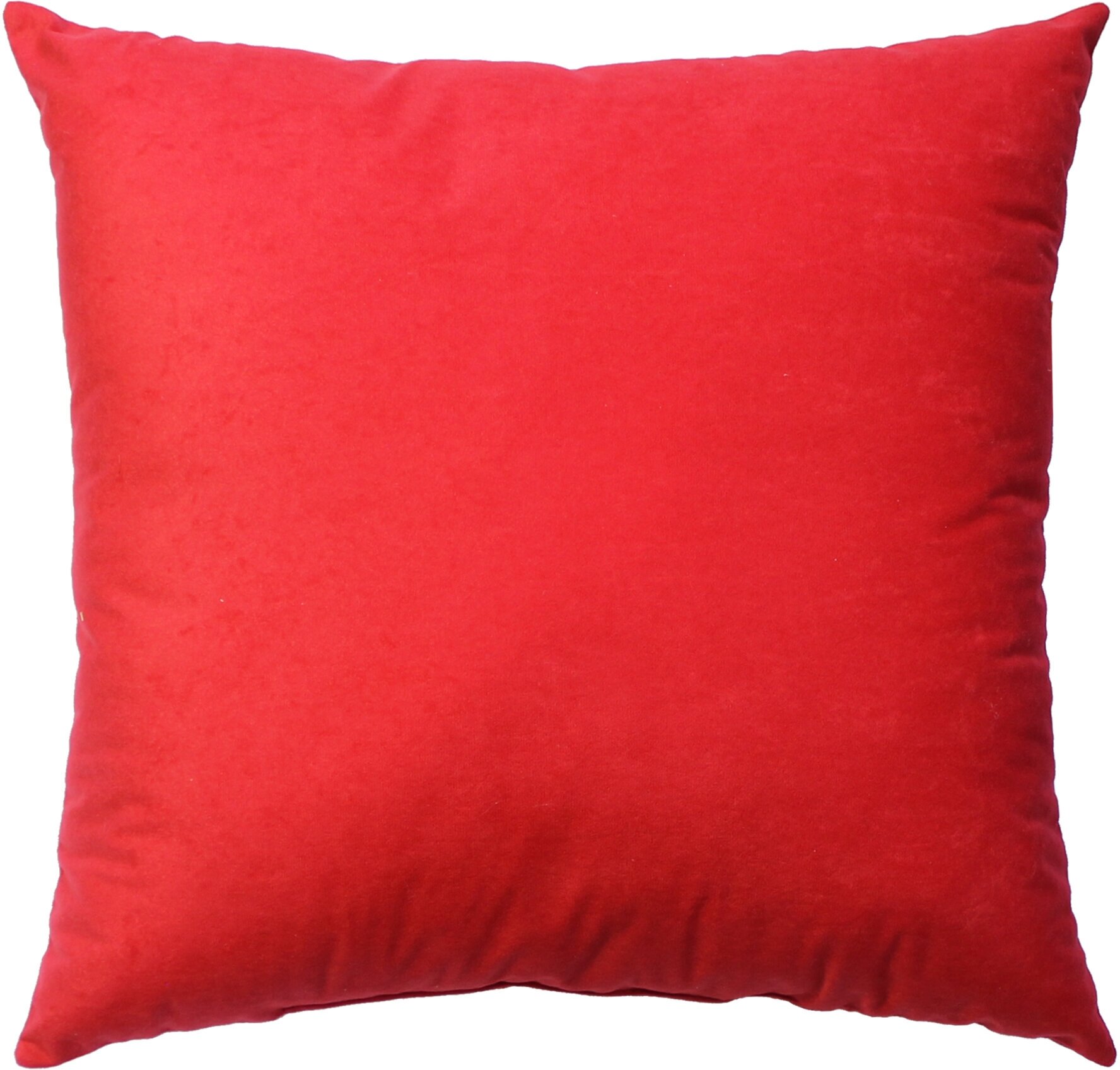 Подушка декоративная MATEX VELOURS ярко-красный, без наволочки, 48х48 см, разные цвета, ткань велюр