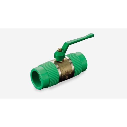 Кран шаровый PP-R/латунь Aquatherm Fusiotherm green pipe 40 мм 41314