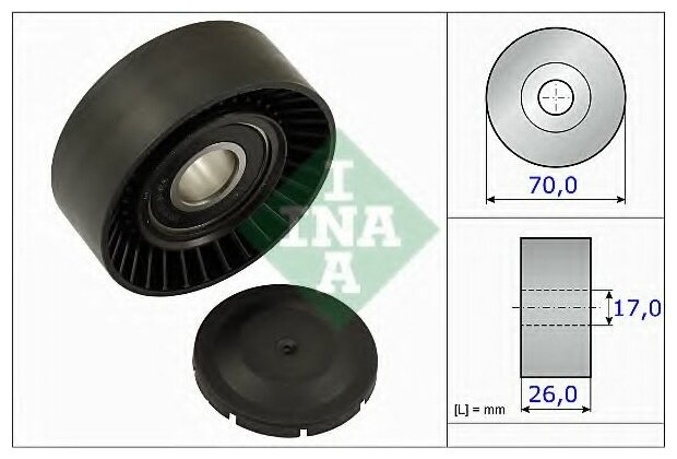 Ролик натяжной приводного ремня INA 531 0891 10