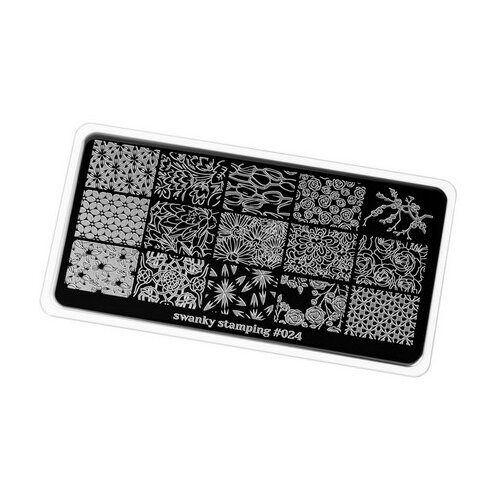 Swanky Stamping пластина 024 12 х 6 см black