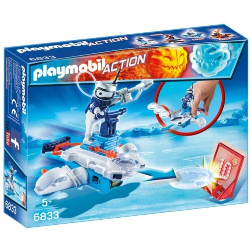 фото Конструктор playmobil action 6833 ледяной робот с метателем дисков