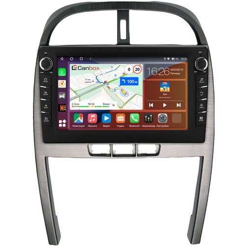Штатная магнитола Canbox H-Line 7837-10-6460 Chery Tiggo (T11) 2011-2016 Android 10 (4G-SIM, 4/64, DSP, QLed) С крутилками