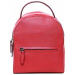 BASCONI PP0016BC Рюкзак женский красный+натуральная кожа - изображение