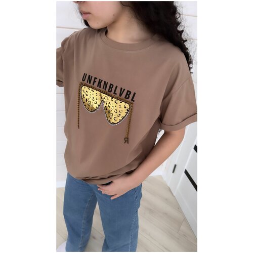 Футболка оверсайз, хлопок, дышащий материал, размер ONESIZE, черный