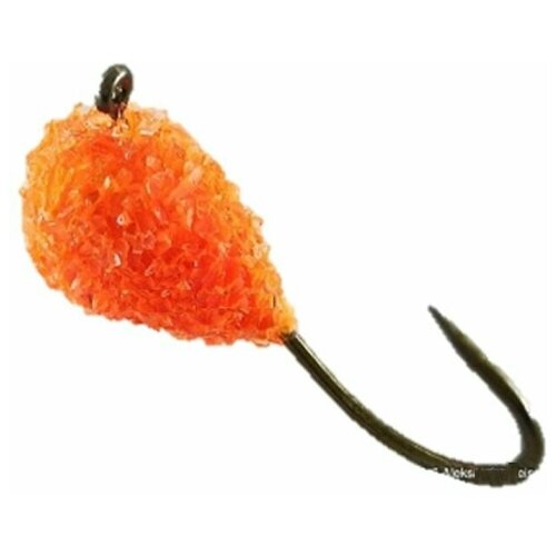 Мормышка вольфрамовая Snow Drop 801 Orange, крючок 14, вес 0,42гр, 5шт.