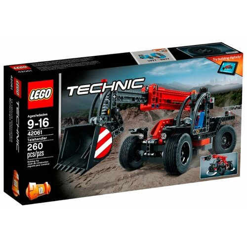 Конструктор LEGO Technic 42061 Телескопический погрузчик, 260 дет. конструктор lego technic 42116 фронтальный погрузчик 139 дет