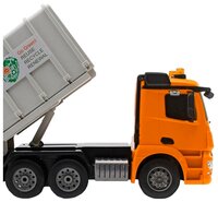 Мусоровоз Double Eagle Mercedes-Benz Actros (E560-003) 1:20 41 см оранжевый/серый