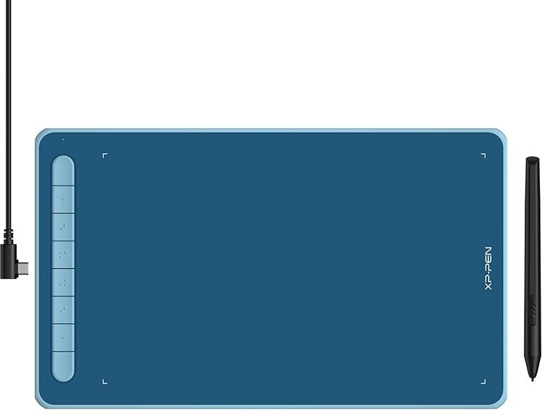 Графический планшет XPPen Deco Deco L Blue USB голубой