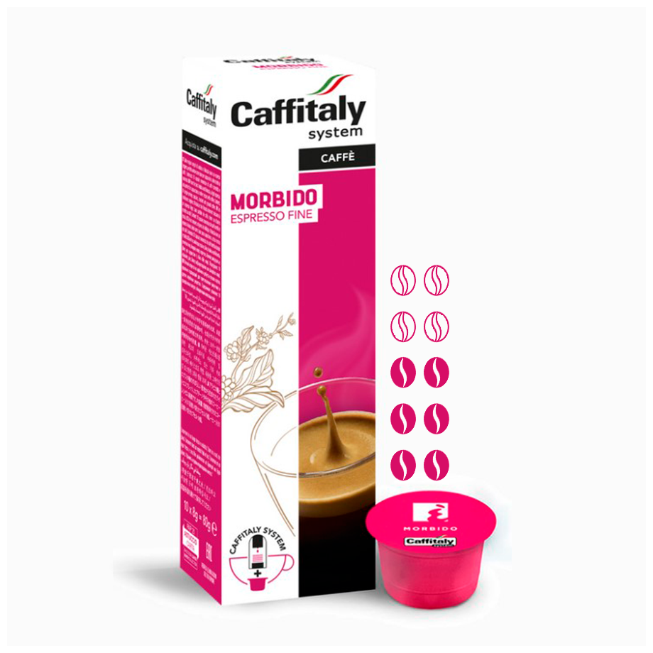 Кофе в капсулах Caffitaly System Ecaffe Morbido, 30 капсул, для Paulig, Luna S32, Maia S33, Tchibo, Cafissimo