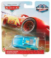 Легковой автомобиль Mattel Cars Fireball Beach Racers Michael Rotor (FVF61/FWG35) 1:55 голубой/желты