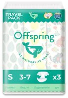 Offspring подгузники S (3-7 кг) 3 шт.