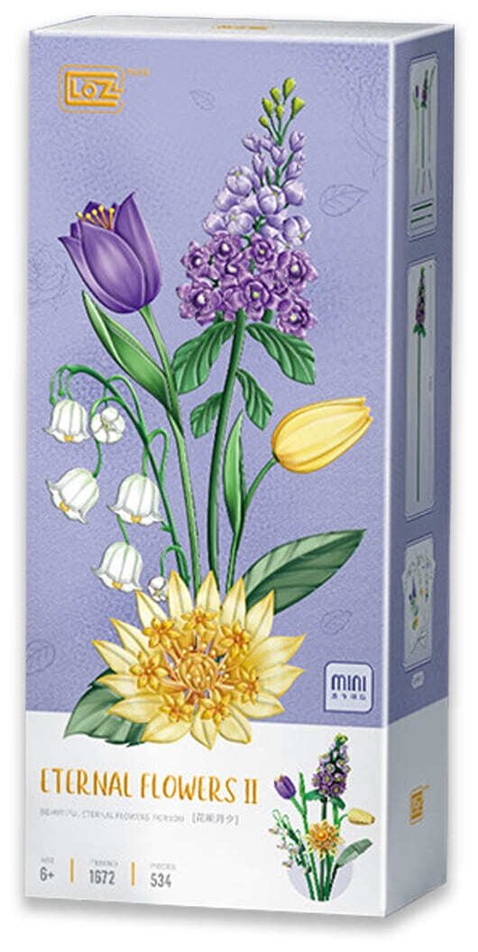 Конструктор LOZ 1672 Вечные цветы "Весенний букет", 534 дет. — фото 1