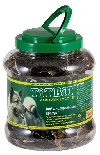 Лакомство для собак TiTBiT, рубец говяжий, 4,3л, 510г