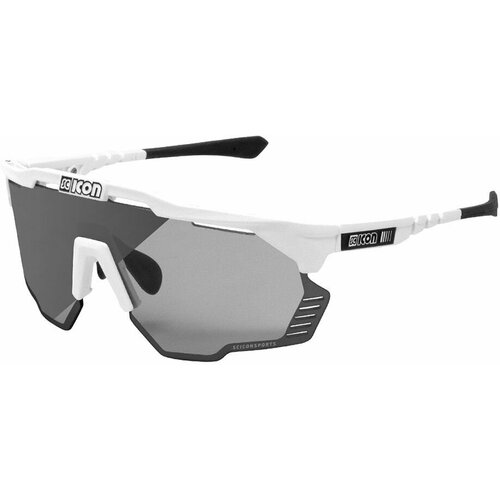 фото Солнцезащитные очки scicon 112395, монолинза, оправа: пластик, спортивные, фотохромные, серебряный
