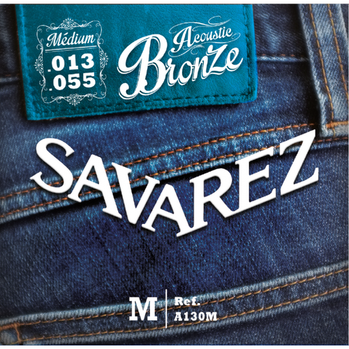 SAVAREZ A130M Acoustic Bronze струны для акустических гитар (13-17-25-35-44-55) среднего натяжения