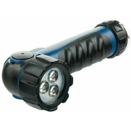 Фонарик светодиодный, противоударный, влагозащищенный, 3 ярких Led, 2 х LR20 Stern