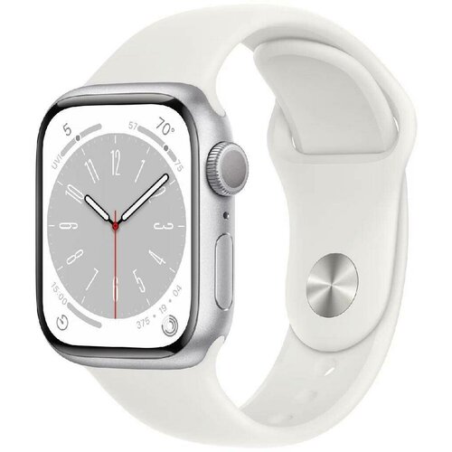 Умные часы Apple Watch Series 8 45 мм ML Aluminium Case silverwhite Sport Band 4589000₽
