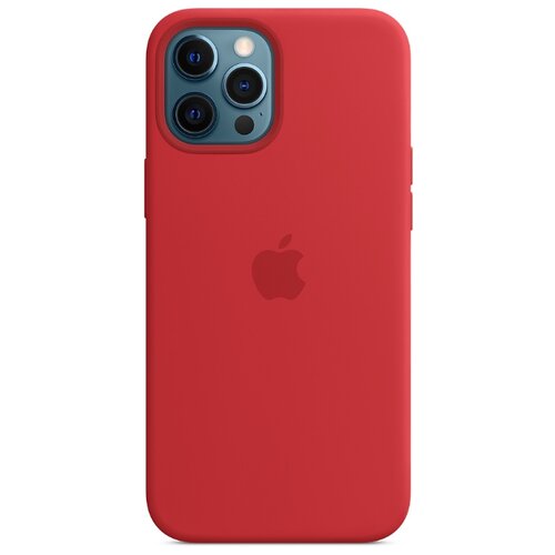 фото Чехол-накладка apple magsafe силиконовый для iphone 12 pro max (product)red