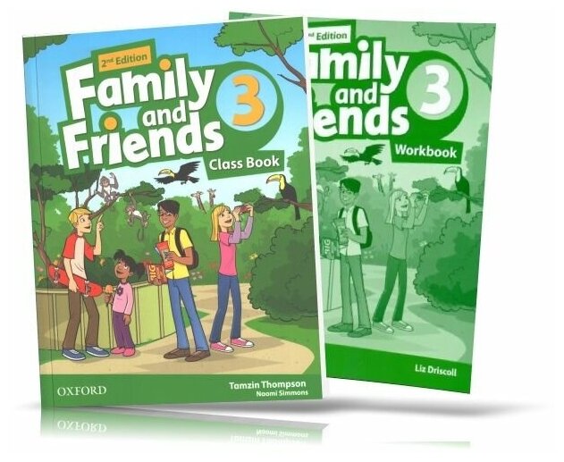 Family and Friends (2nd edition) 3 Class Book (Книга для 3 классов) учебник и рабочая тетрадь по английскому языку