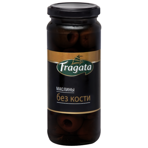 фото Fragata Маслины без косточки, стеклянная банка 330 г