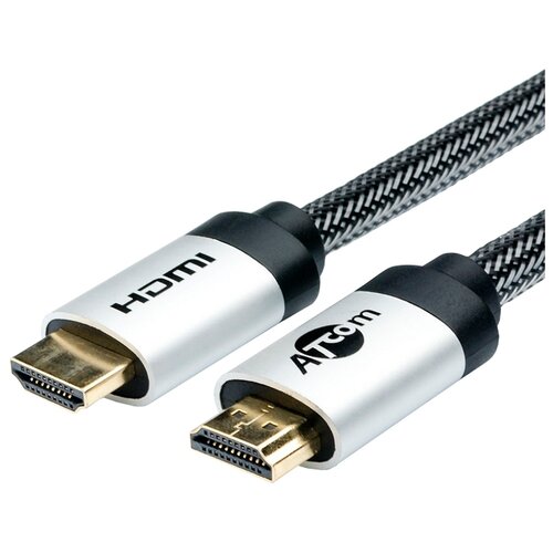 фото Кабель Atcom High speed HDMI - HDMI 1 м серебристый/черный