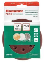 Шлифовальный круг Hammer 214-005 125 мм 5 шт