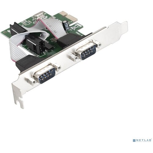 EXEGATE USB-концентраторы Exegate EX283706RUS Контроллер EXE-307 PCI-E, 2*COM port (OEM) orient nc 3u2pe oem pci ex1 usb3 0 2 port ext