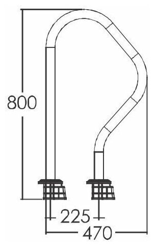 Поручень Aquaviva ARV (верхняя часть лестницы) - фотография № 3